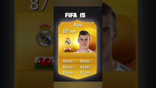 Bale card evolution from Fifa 10 to FC 25 [upl. by Dorison]