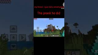 small prank 🫡🫡 anime edit animeedit song music minecraft gaming memes minecraftnoobvspro [upl. by Aerdnac]