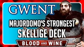 Witcher 3 🌟 BLOOD AND WINE GWENT ► Beat the Strongest Skellige Deck Majordomo [upl. by Weinman]