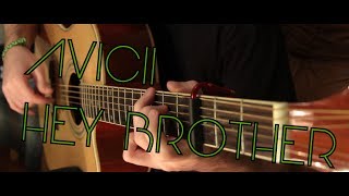 Avicii  Hey Brother fingerstyle guitar cover by Peter Gergely WITH TABS [upl. by Mathre]