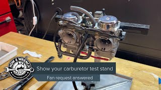 Bench testing carburetors The equipment we use at How 2 Wrench Fan Request Answered how2wrench [upl. by Cameron618]