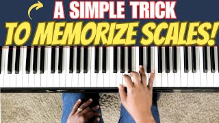 An EASY Method To Memorize Major Scales On Piano Perfect For Beginners [upl. by Wanyen]