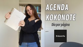 AGENDA KOKONOTE DÍA por PÁGINA  Cómo ES por DENTRO y cómo me ORGANIZO en el TRABAJO [upl. by Hteazile]