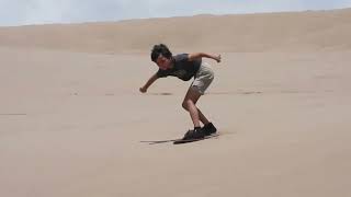 Sandboarding  Great Sand Dunes National Park [upl. by Onia]