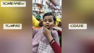 Tumpa r Craze during HairCutting  Cute Baby in dancing Mood [upl. by Nunes]