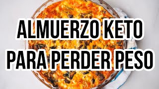 🥧 KETO SPINACH FETA QUICHE  ALMUERZO KETO FACIL PARA PERDER PESO  Manu Echeverri [upl. by Nymsaj]