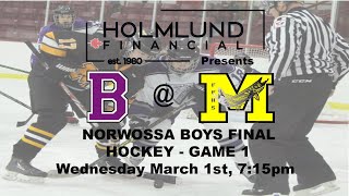 Broncos  Muskies NORWOSSA Finals Game 1 [upl. by Leary]