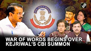 BJP AAP lock horns over Delhi CM Arvind Kejriwal’s CBI summon in excise policy case [upl. by Marv]