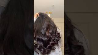 Large bouncy heatless curls using a pillowcase ✨ heatlesscurls largecurls hairtutorial ￼ [upl. by Hera]