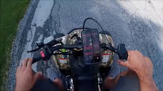 TOP SPEED RUN Hensim CHINESE ATV and Wheelies [upl. by Anitnauq]