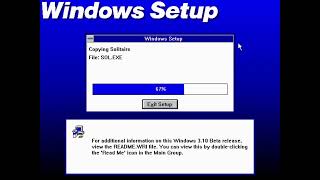 PCem 188  Windows 31 build 068 [upl. by Nwahsor]