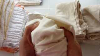 Cloth Diapering Overview Prefolds and Flats [upl. by Ahsaeym]