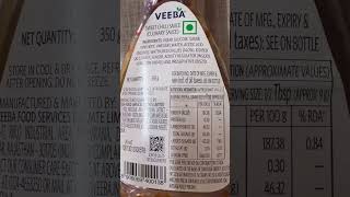 Veeba Sweet Chilly sauce Nutrition label amp Review II shorts junkfood sauce nutrition [upl. by Oster]