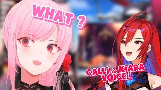 Calli when Elizabeth mimics Kiaras reaction and voice【Mori Calliope】 [upl. by Patrizio]