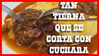 RECETA de CARRILLADA de CERDO en SALSA SUPER TIERNA MUY FACIL 🐷 🍷 [upl. by Aenahs242]