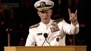 Admiral McRaven addresses the University of Texas at Austin Class of 2014 [upl. by Noryb756]