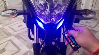 🚨COCUYOS LED RGB T10🚨  PULSAR NS160🏍🔥 [upl. by Ellehsem]