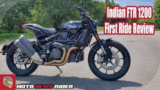 2019 Indian FTR 1200 First Ride [upl. by Gussi]