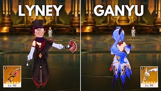 Lyney vs Ganyu  Who is the Best CA DPS  Genshin Impact [upl. by Mchugh]