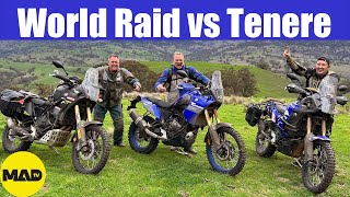 Ultimate Yamaha Tenere 700 Showdown 2024 v World Raid v 2019 Epic Shootout for Adventure Dominance [upl. by Eenehs]