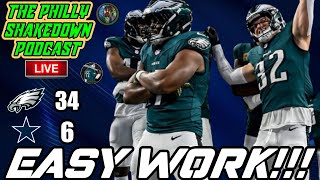 🦅 Philly Shakedown Podcast  Eagles RUN OVER Cowboys  Defense Is Fun To Watch [upl. by Willetta953]