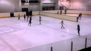 Sophie learning Arabesque at Telford Ice Rink [upl. by Rotman]