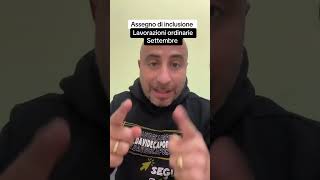 Assegno di inclusione lavorazione di settembre assegnodiinclusione [upl. by Jaddo]