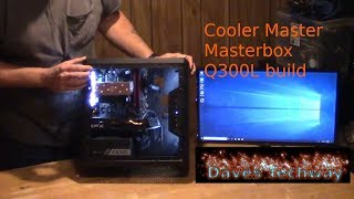 Cooler Master Masterbox Q300L Build guide for 2019 Ryzen 5 2400 B450m ds3h XFX 580 8gb [upl. by Lenod]