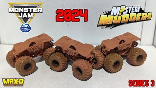 2024 Spin Master Monster Jam Mystery Mudders Series 3 MaxD Unboxing And Review [upl. by Panta]