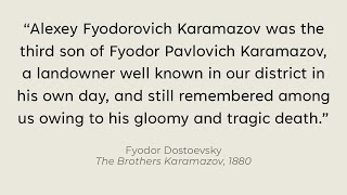 Hooked from the First Line  The Brothers Karamazov [upl. by Haynor]