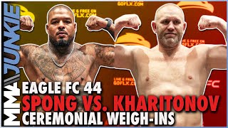 Eagle FC 44 Tyrone Spong vs Sergei Kharitonov ceremonial weighins [upl. by Dhu118]