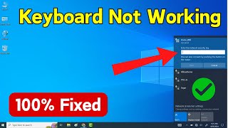 Keyboard Not Working When Typing Wifi Password  Cant Type Wifi Password In Windows 10 Easy Way [upl. by Anyela]