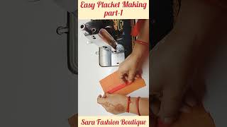 Easy Placket making Part1 Sewing hack sarafashionboutique shorts [upl. by Donadee214]