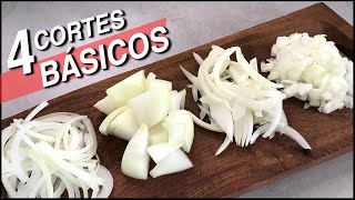 FORMAS de CORTAR CEBOLLA  🔪CORTES BÁSICOS de CEBOLLA [upl. by Anaid967]