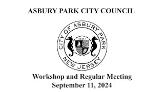 Asbury Park City Council Meeting  September 11 2024 [upl. by Diva]