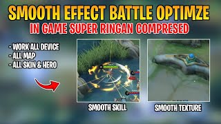 Update ‼ Config ML Anti Lag Smoooth Effect Battle Optimize  Lag Fix Frame Drop  Mobile Legends [upl. by Leonteen]