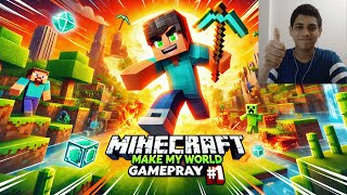 TIME TO MAKE MY WORLD  MINECRAFT GAMEPLAY 1 minecraft minecraftexploration game gaming cave [upl. by Ellekram90]