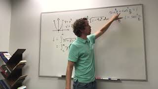 Trig substitution intro with example [upl. by Teryn78]