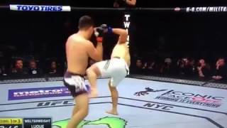 UFC 205 Vicente Luque VS Belal Mohammed KO [upl. by Hosea]