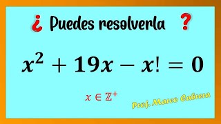 Ecuación con factoriales  Análisis algebraico y geométrico  Math Olympiad [upl. by Hashimoto70]