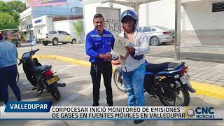 CORPOCESAR INICIÓ MONITOREO DE EMISIONES DE GASES EN FUENTES MÓVILES EN VALLEDUPAR [upl. by Baiel501]