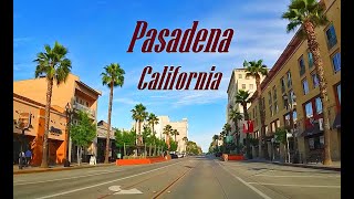 Driving Tour of Pasadena CA along Colorado Blvd [upl. by Llet]