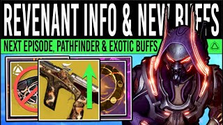 Destiny 2 REVENANT CHANGES amp EXOTIC REWORKS New Episode INFO Perk Target Weapon BUFF Pathfinder [upl. by Aloysius]