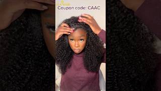 Most Natural 3 IN 1 Half Wig Review🔥Curly Hair Routine w Front Leave Out FtUlaHair halfwig [upl. by Cammie]