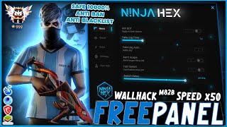 FREE PANEL PC GRATIS OB46 WALLHACK  SPEED  SNIPER LIFETIME FREE FIRE 🎁 ANTI BAN 100  NINJA HEX [upl. by Xxam]