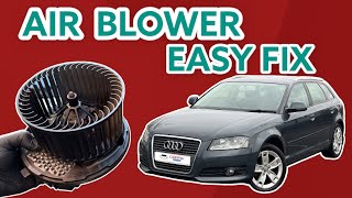 Audi A3 20042012 Air Blower not Working How to repair [upl. by Marcella]