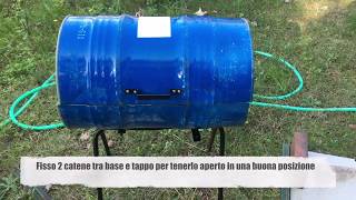 Come fare un braciere con fusto dell olio How to make a homemade brazier with an oil drum riciclo [upl. by Yrakcaz167]