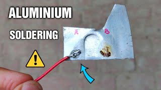 How to Solder on Aluminum DIY [upl. by Adnalay572]