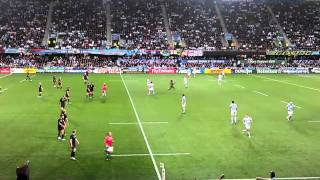 RWC 2011 Streaker England vs Argentina  Full streak LIVE at the game [upl. by Aynuat]