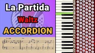 La Partida Accordion Venezuela Waltz Accordion Tutorial [upl. by Yorel672]